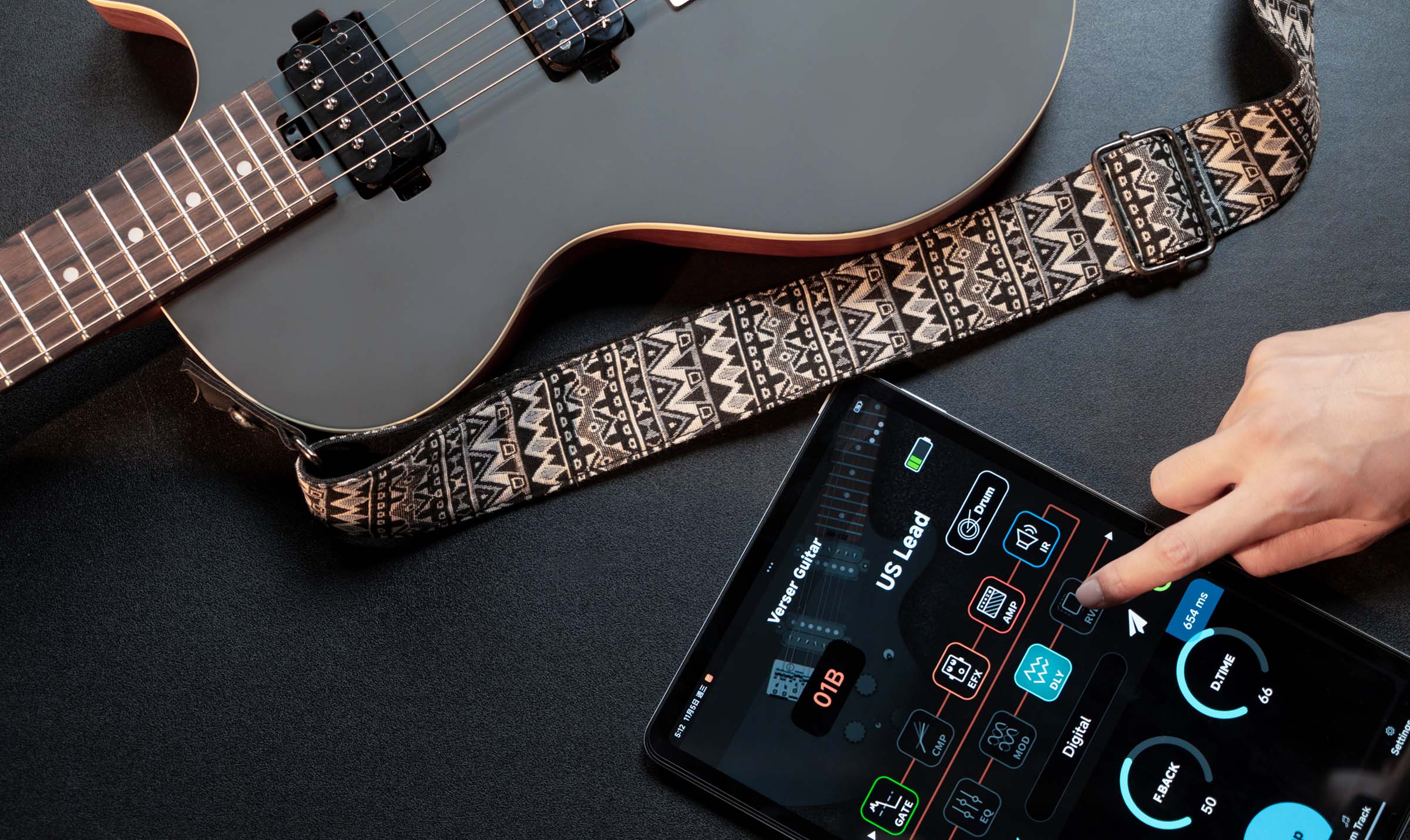 Built-in 9 Effect Modules for Pro-Grade Tones Anytime